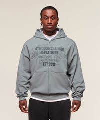 Authentic Apparel Zip Up Hoodie - Smokey Grey