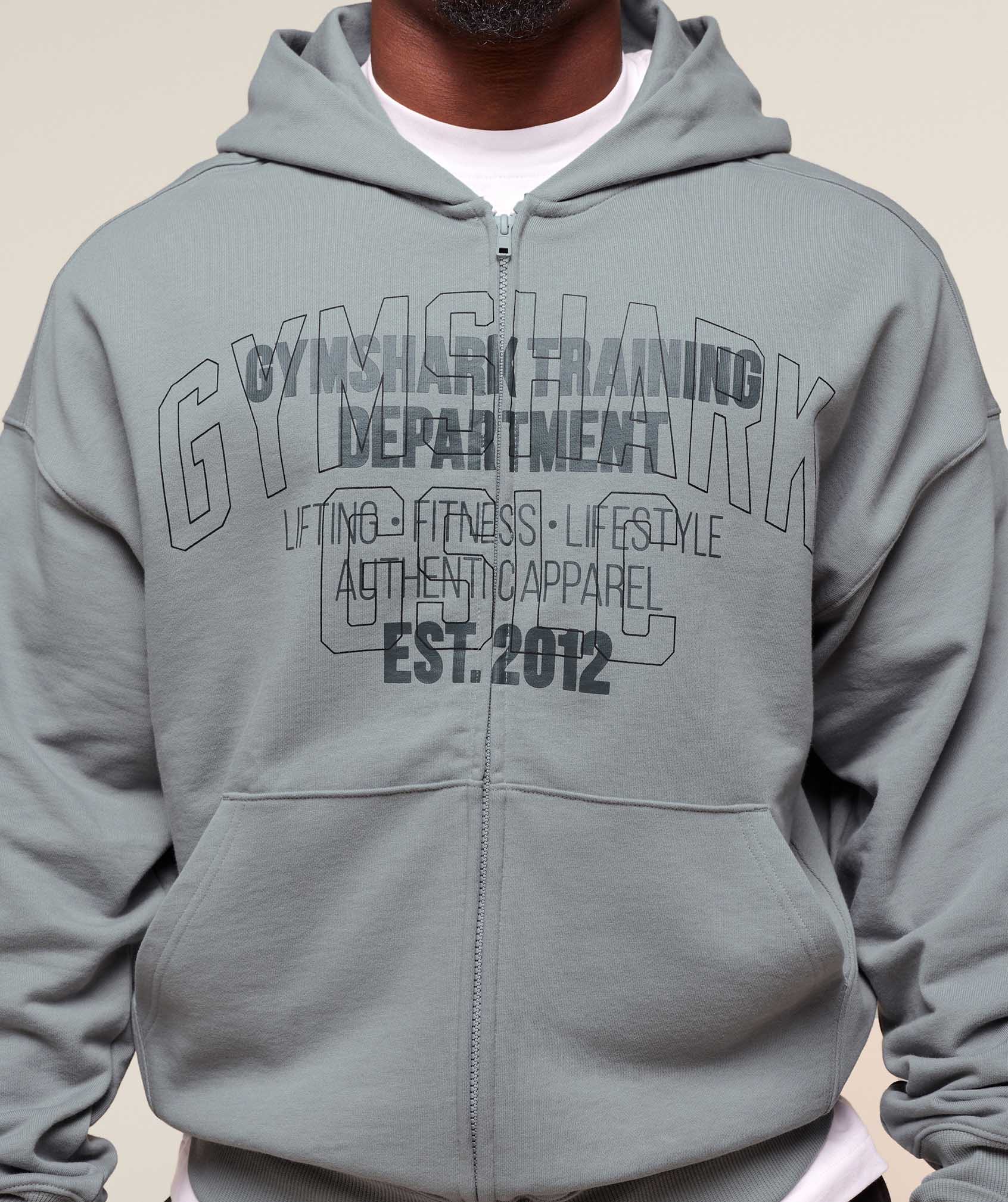 Authentic Apparel Zip Up Hoodie - Smokey Grey