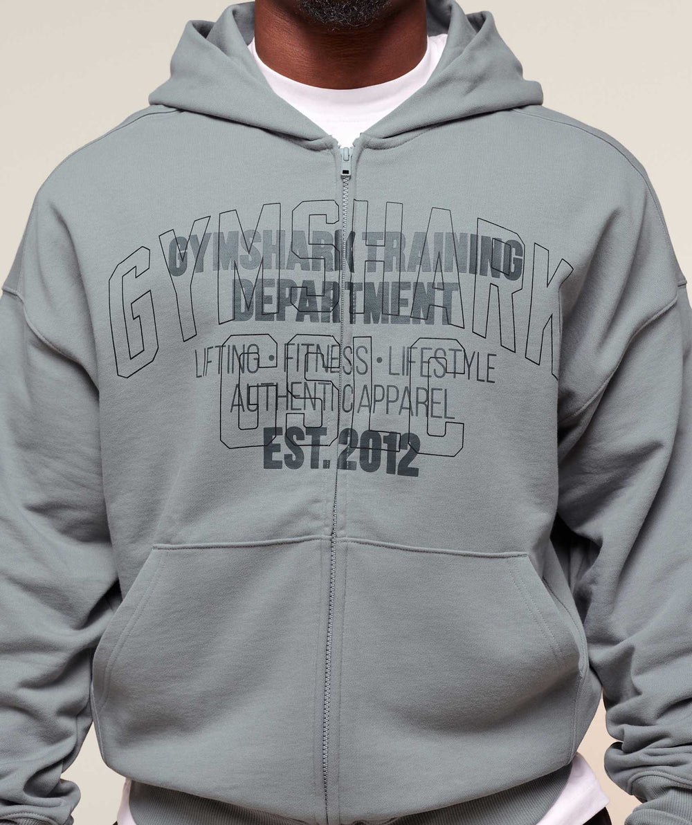 Authentic Apparel Zip Up Hoodie - Smokey Grey