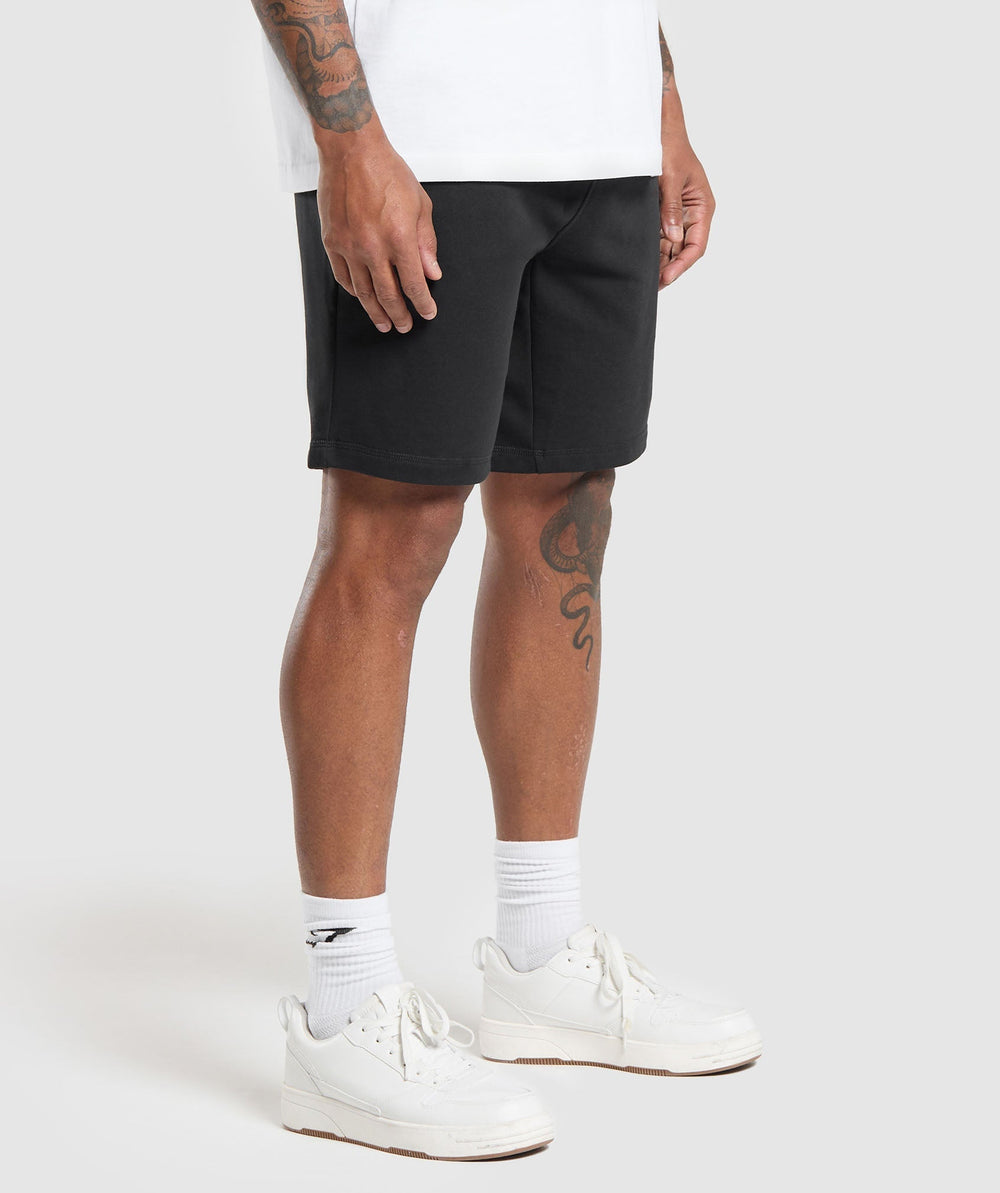 Crest 9" Shorts - Black