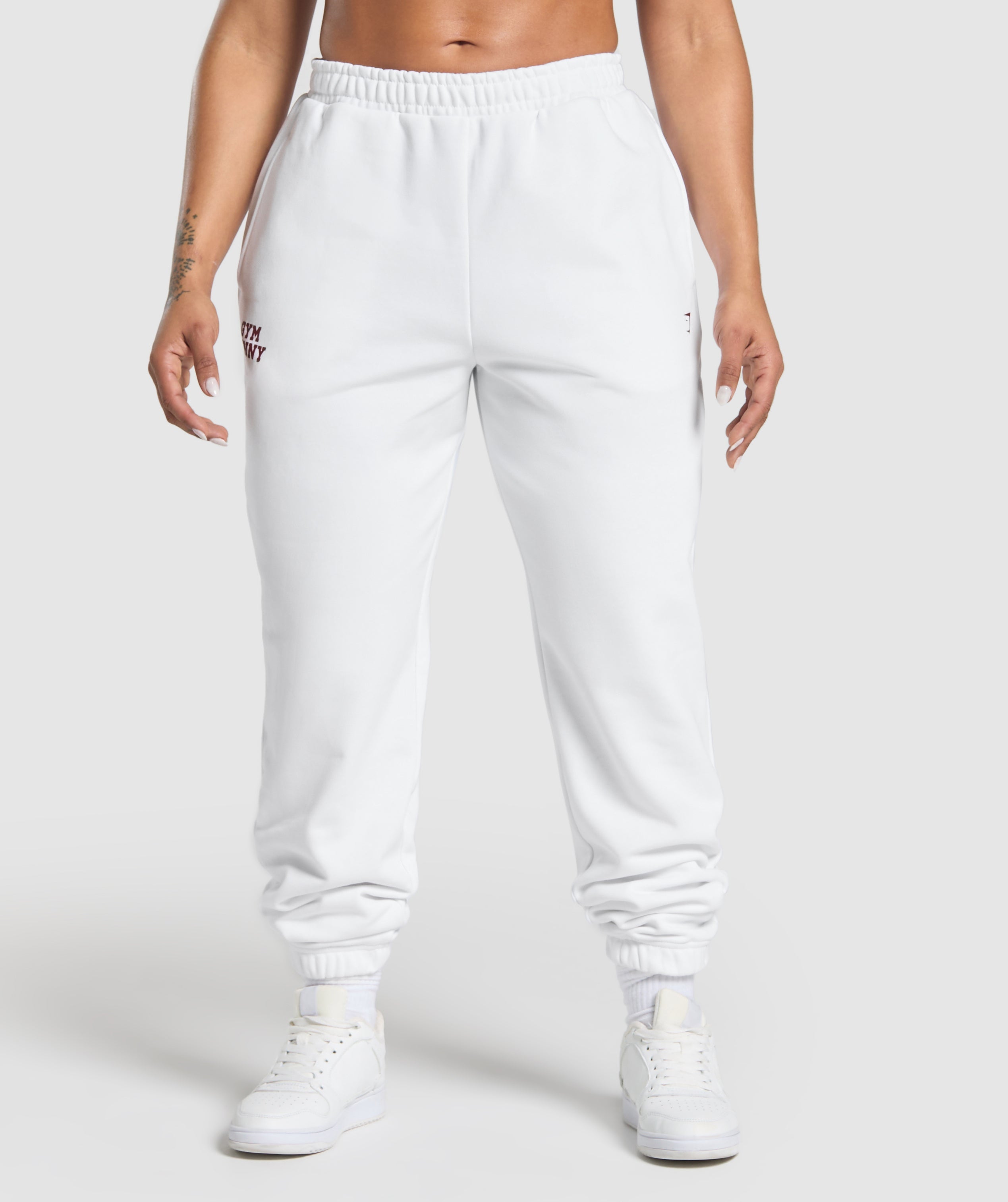 Gym Bunny Oversized Joggers - White