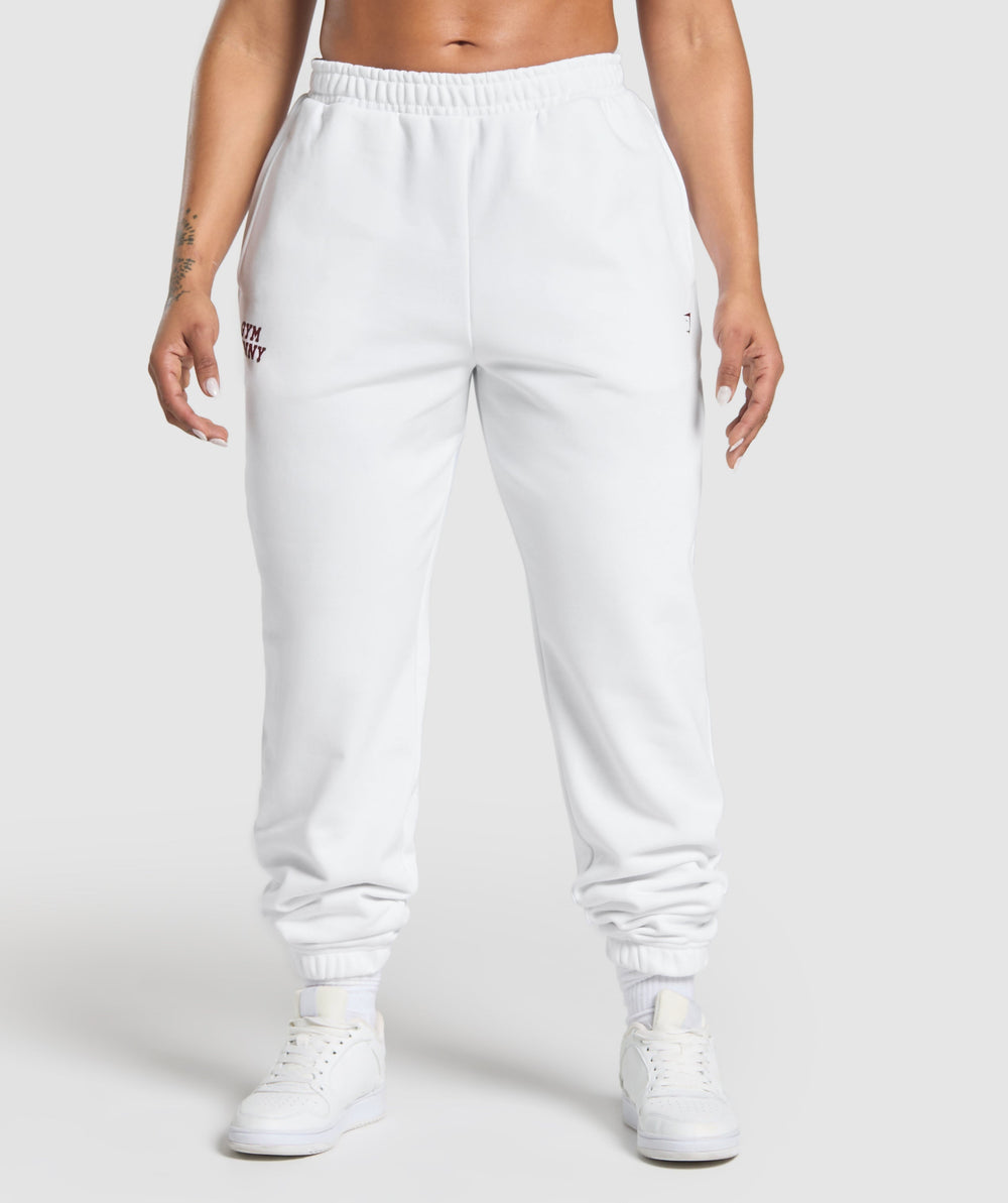 Gym Bunny Oversized Joggers - White