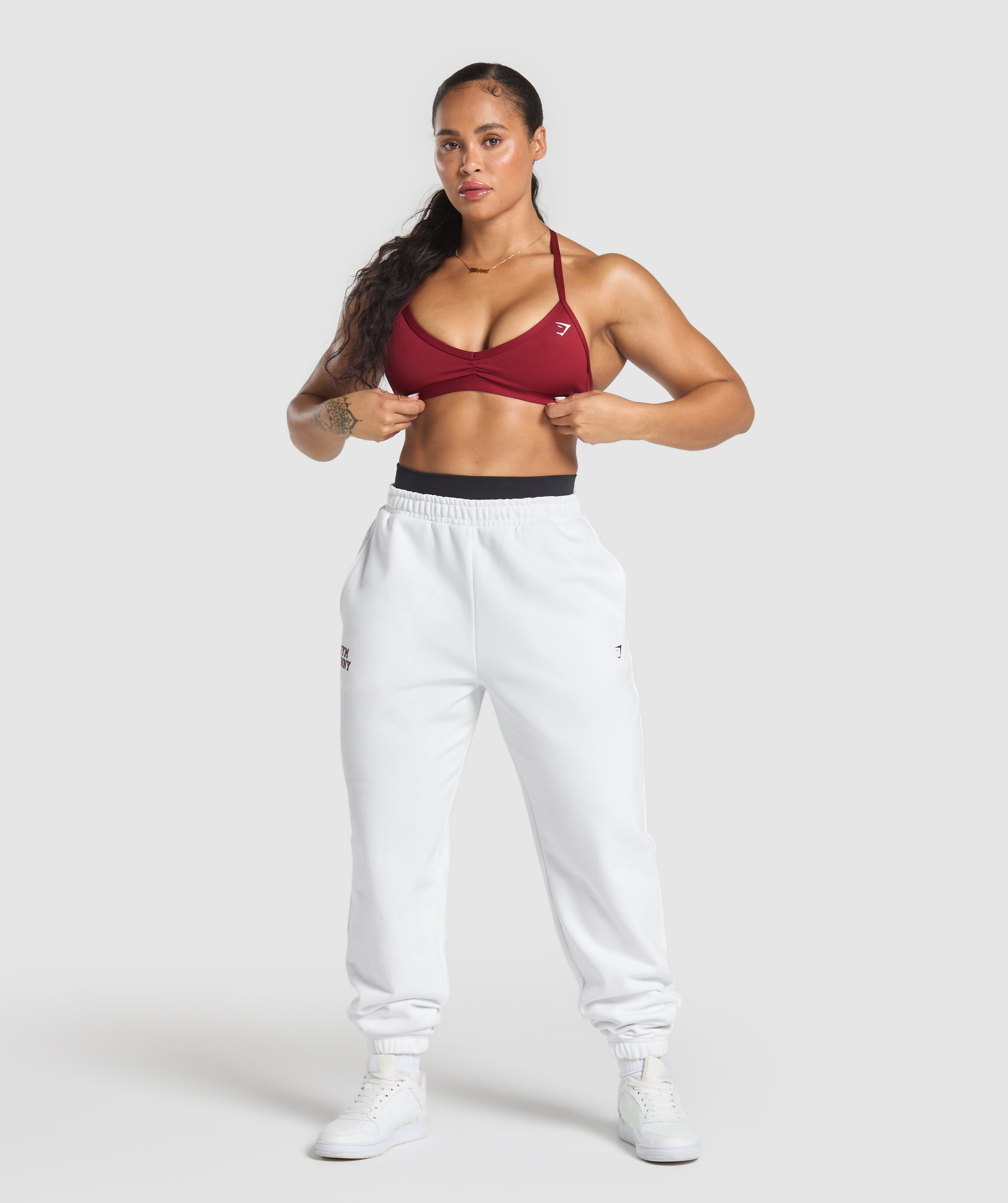 Gym Bunny Oversized Joggers - White