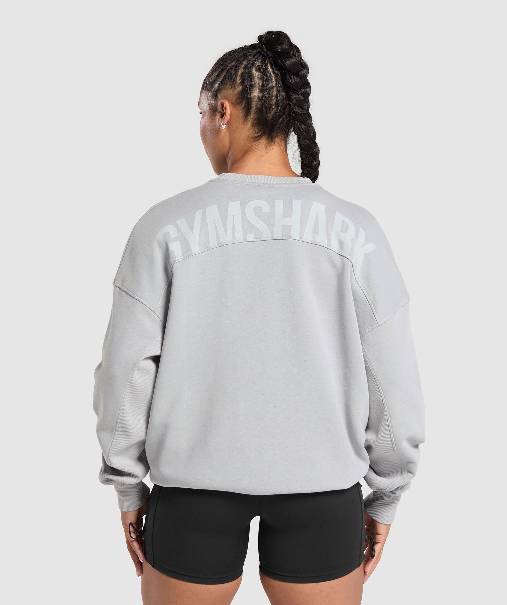 Power Washed Sweatshirt - Silver Grey
