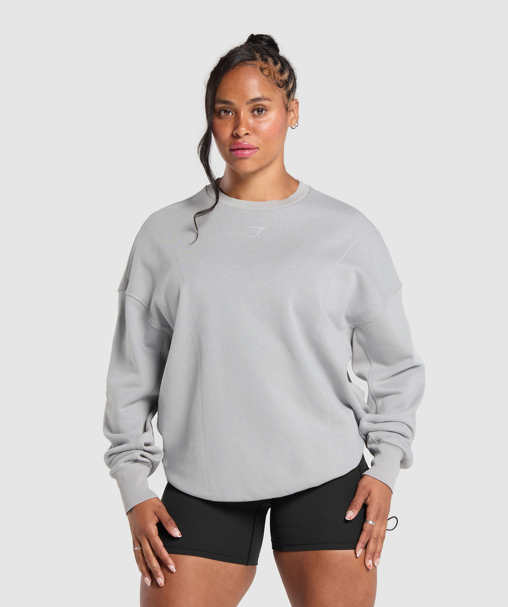 Power Washed Sweatshirt - Silver Grey