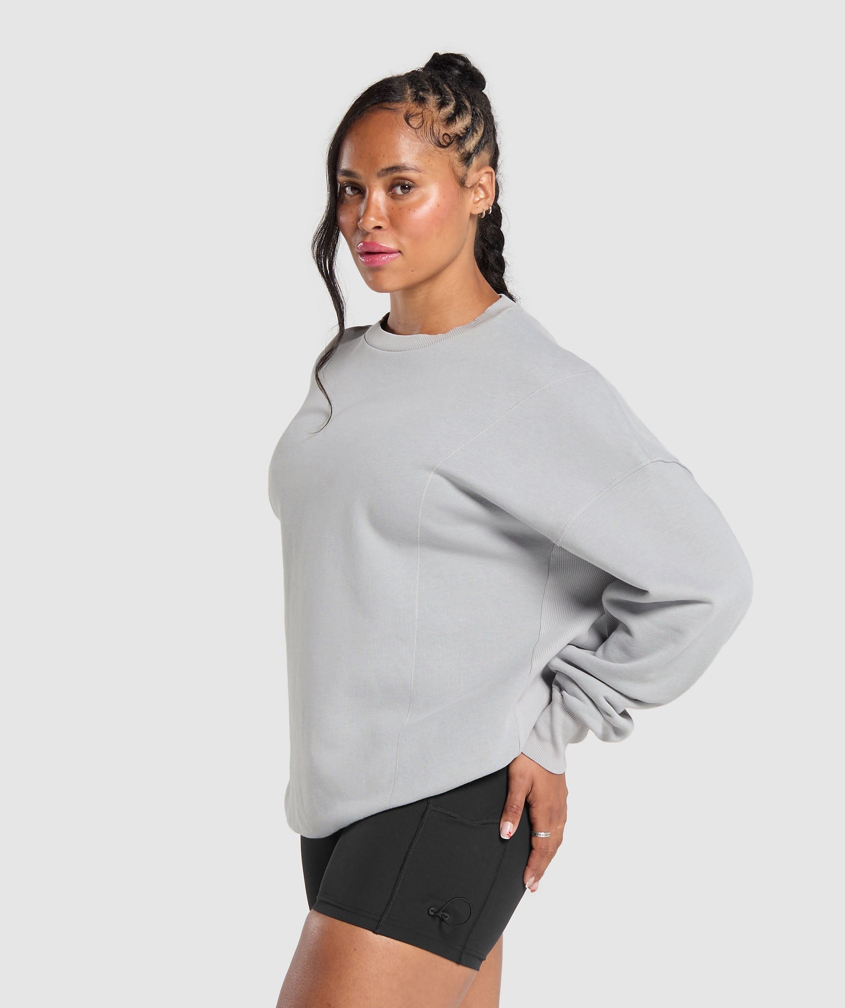 Power Washed Sweatshirt - Silver Grey