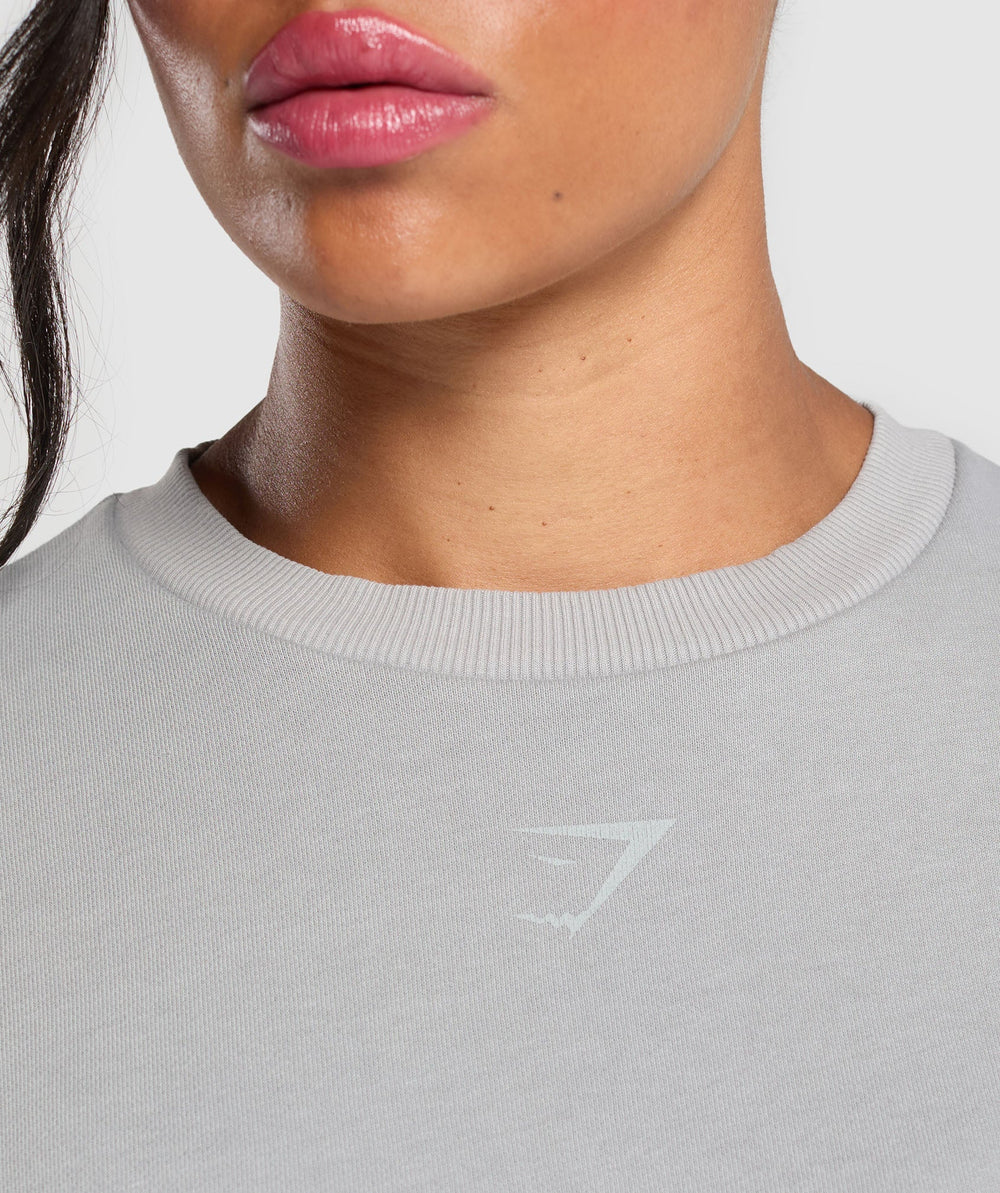 Power Washed Sweatshirt - Silver Grey