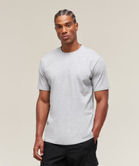 Crest T-Shirt - Light Grey Marl