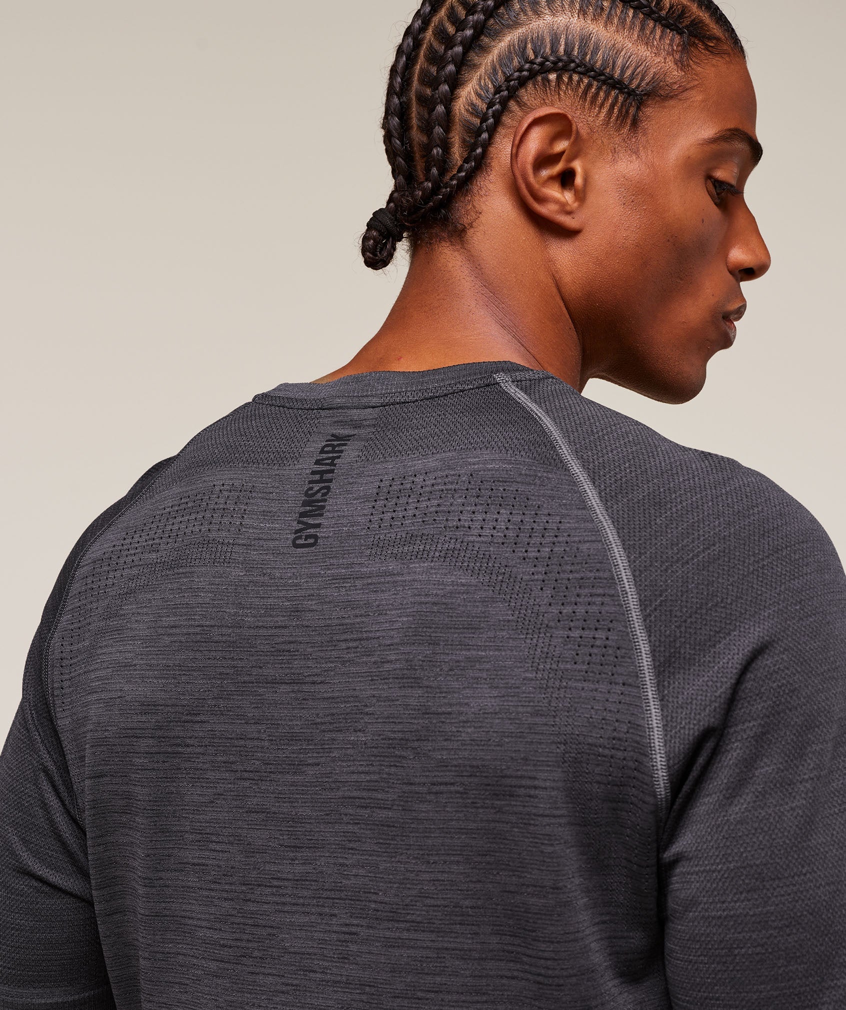 Versatile Seamless T-Shirt - Dark Grey/Black