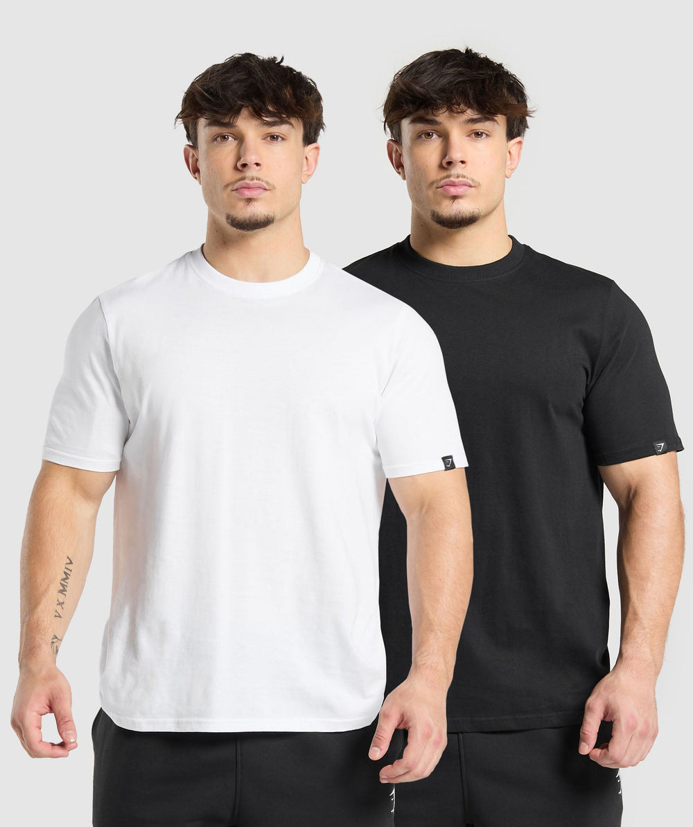 T-Shirt 2 Pack - White/Black