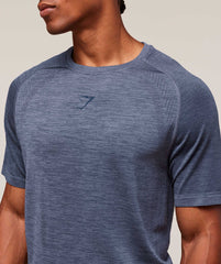Versatile Seamless T-Shirt - Iron Blue/Navy