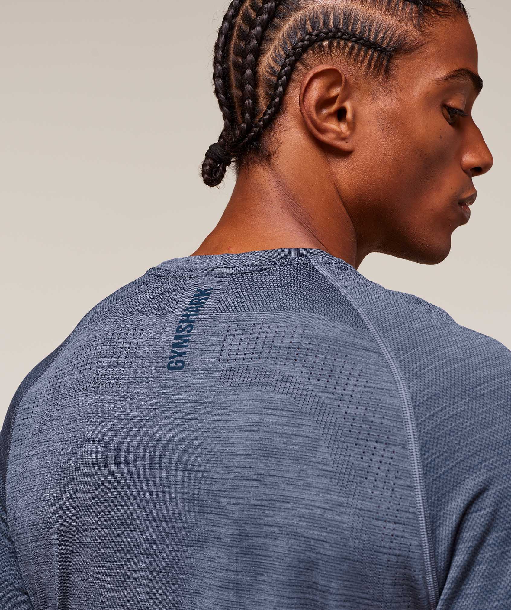Versatile Seamless T-Shirt - Iron Blue/Navy