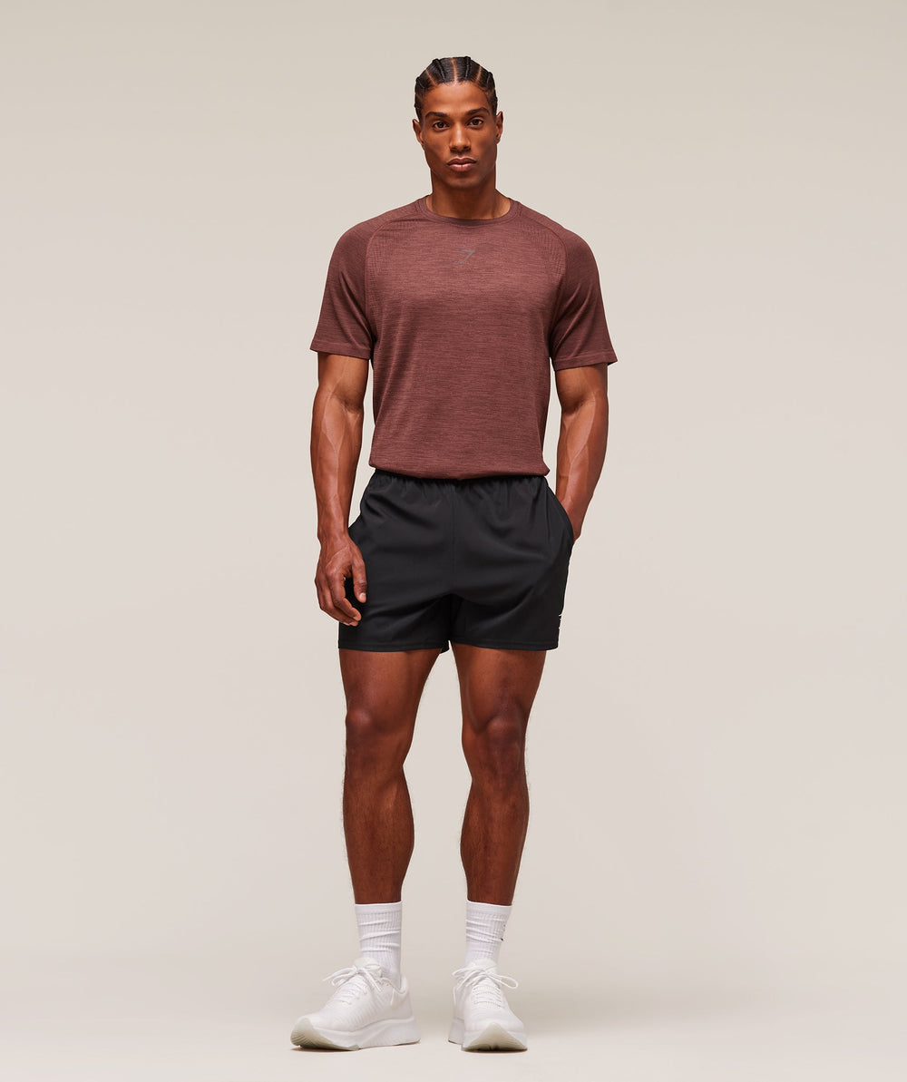 Versatile Seamless T-Shirt - Rust Brown/Depth Brown
