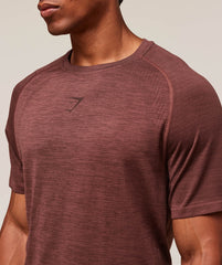 Versatile Seamless T-Shirt - Rust Brown/Depth Brown
