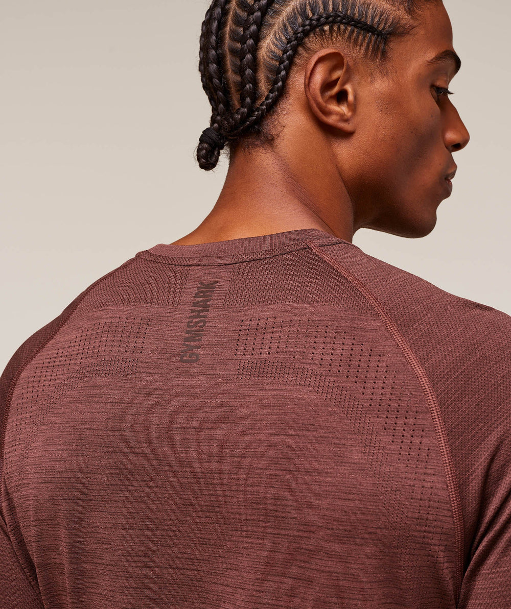 Versatile Seamless T-Shirt - Rust Brown/Depth Brown