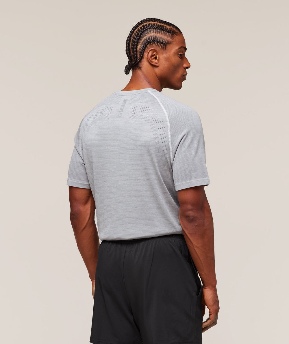 Versatile Seamless T-Shirt - Light Grey/Smokey Grey