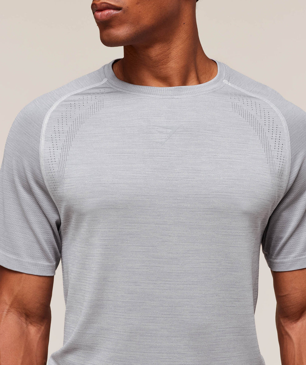 Versatile Seamless T-Shirt - Light Grey/Smokey Grey