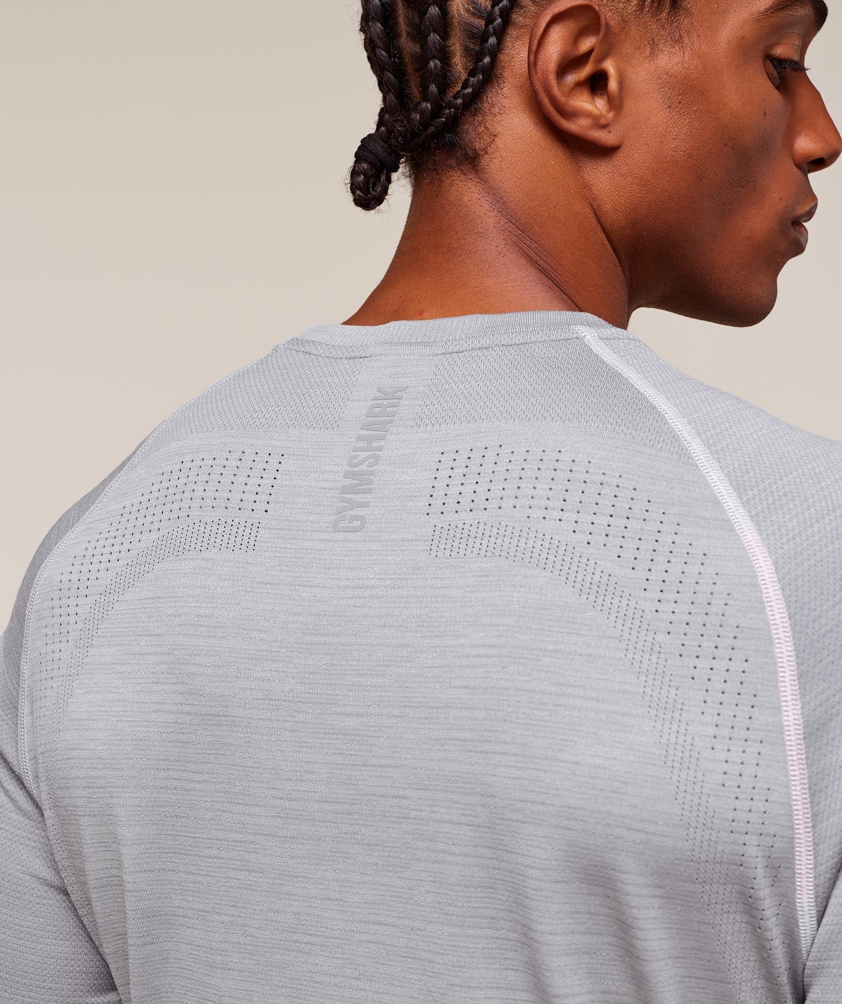 Versatile Seamless T-Shirt - Light Grey/Smokey Grey