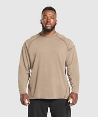 Heavyweight Long Sleeve T-Shirt - Lifestyle Brown