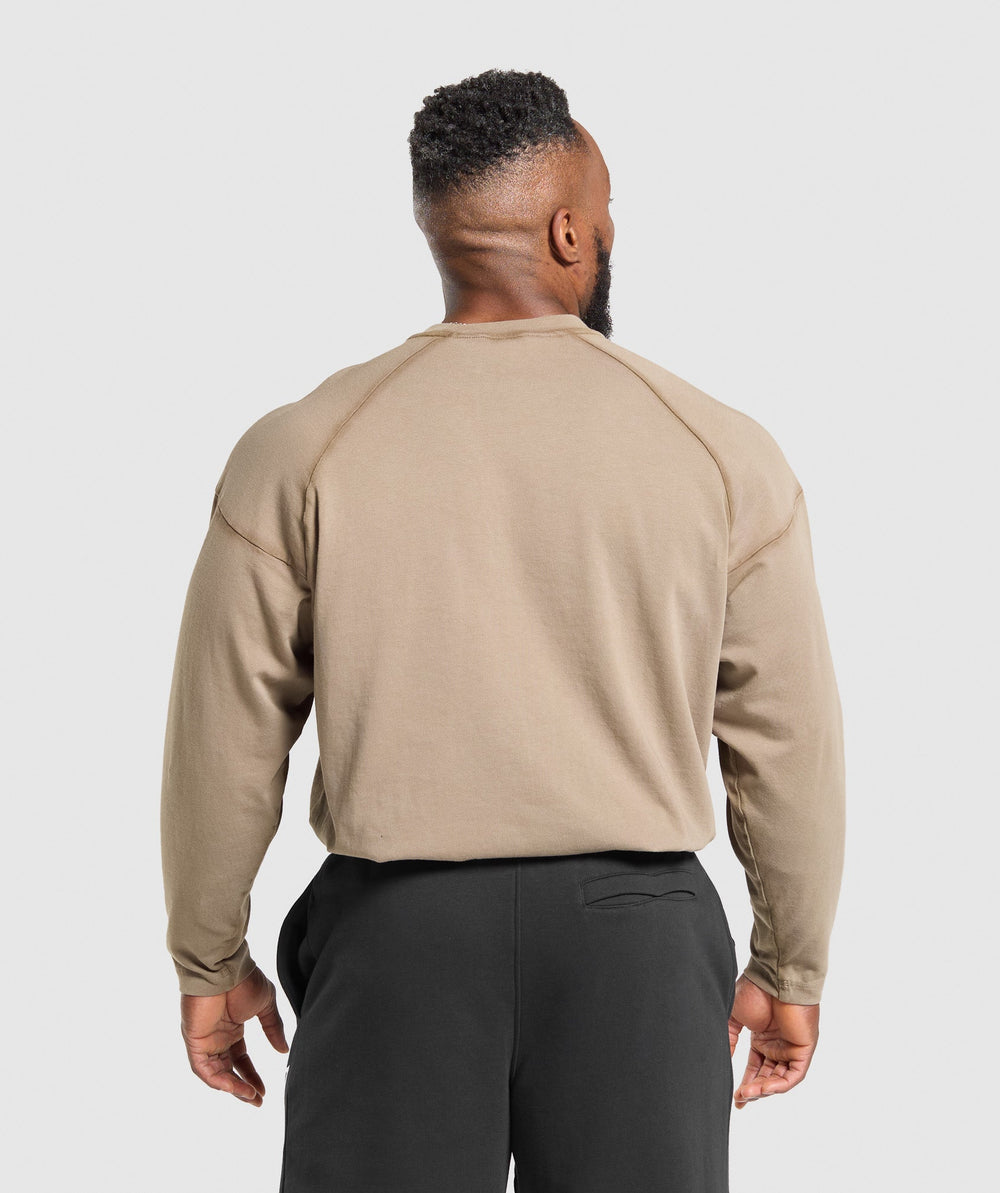 Heavyweight Long Sleeve T-Shirt - Lifestyle Brown