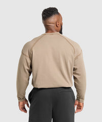 Heavyweight Long Sleeve T-Shirt - Lifestyle Brown