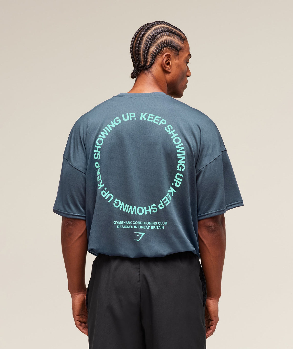 Keep Showing Up T-Shirt - Titanium Blue