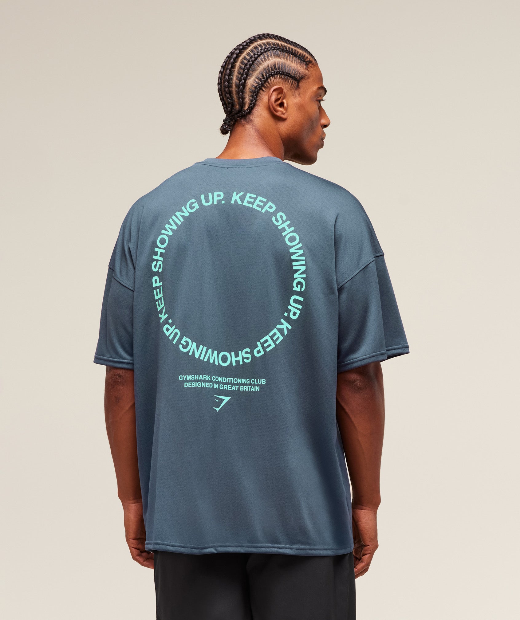Keep Showing Up T-Shirt - Titanium Blue
