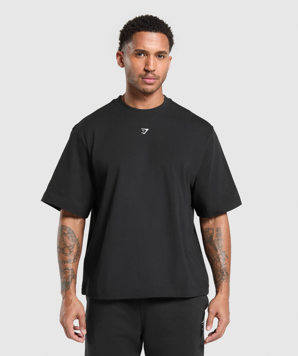 Rest Day Essentials Boxy T-Shirt - Black