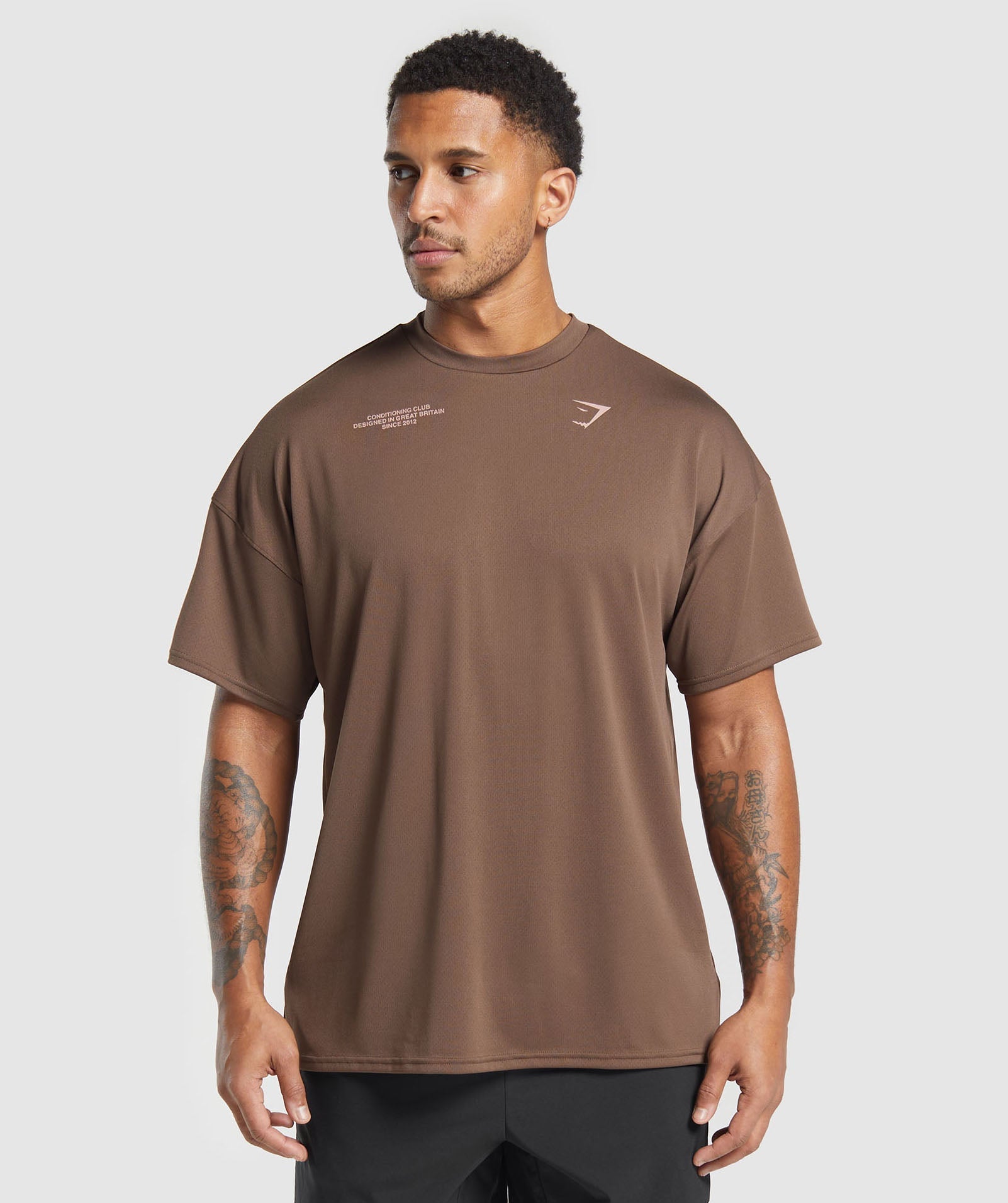 Conditioning Club Oversized T-Shirt - Walnut Brown