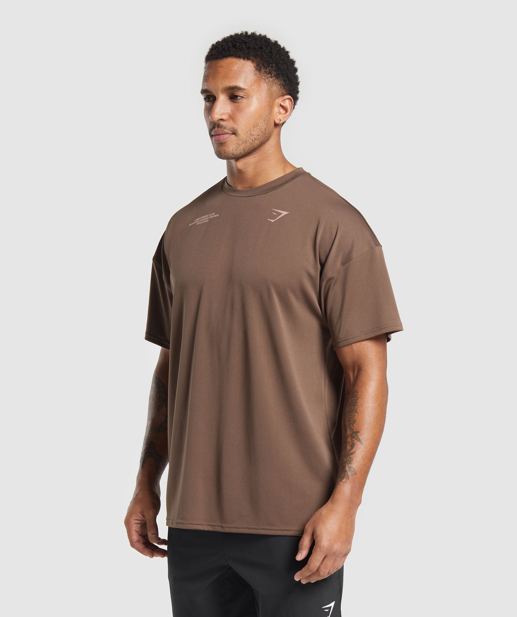 Conditioning Club Oversized T-Shirt - Walnut Brown