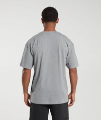 Essential Oversized T-Shirt - Charcoal Grey Marl