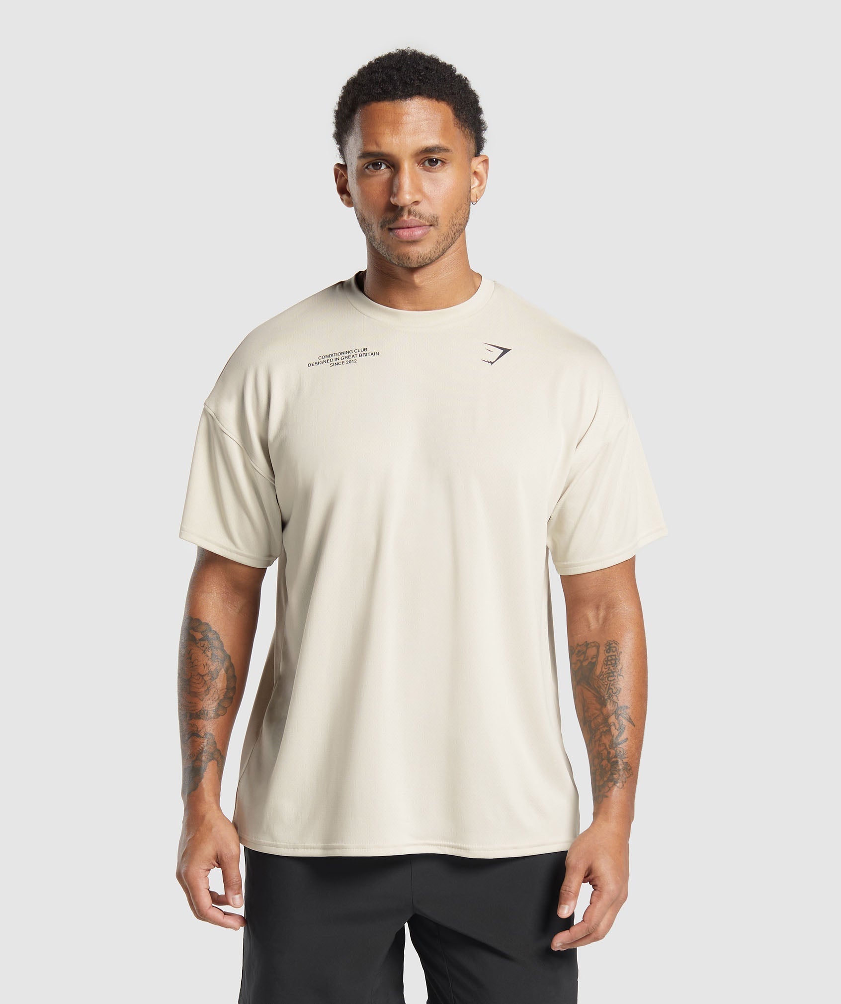 Conditioning Club Oversized T-Shirt - Pebble Grey