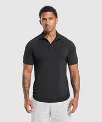 Seamless Polo Shirt - Black