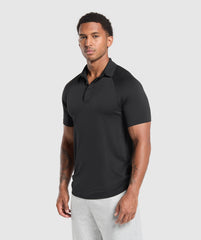Seamless Polo Shirt - Black