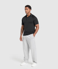 Seamless Polo Shirt - Black