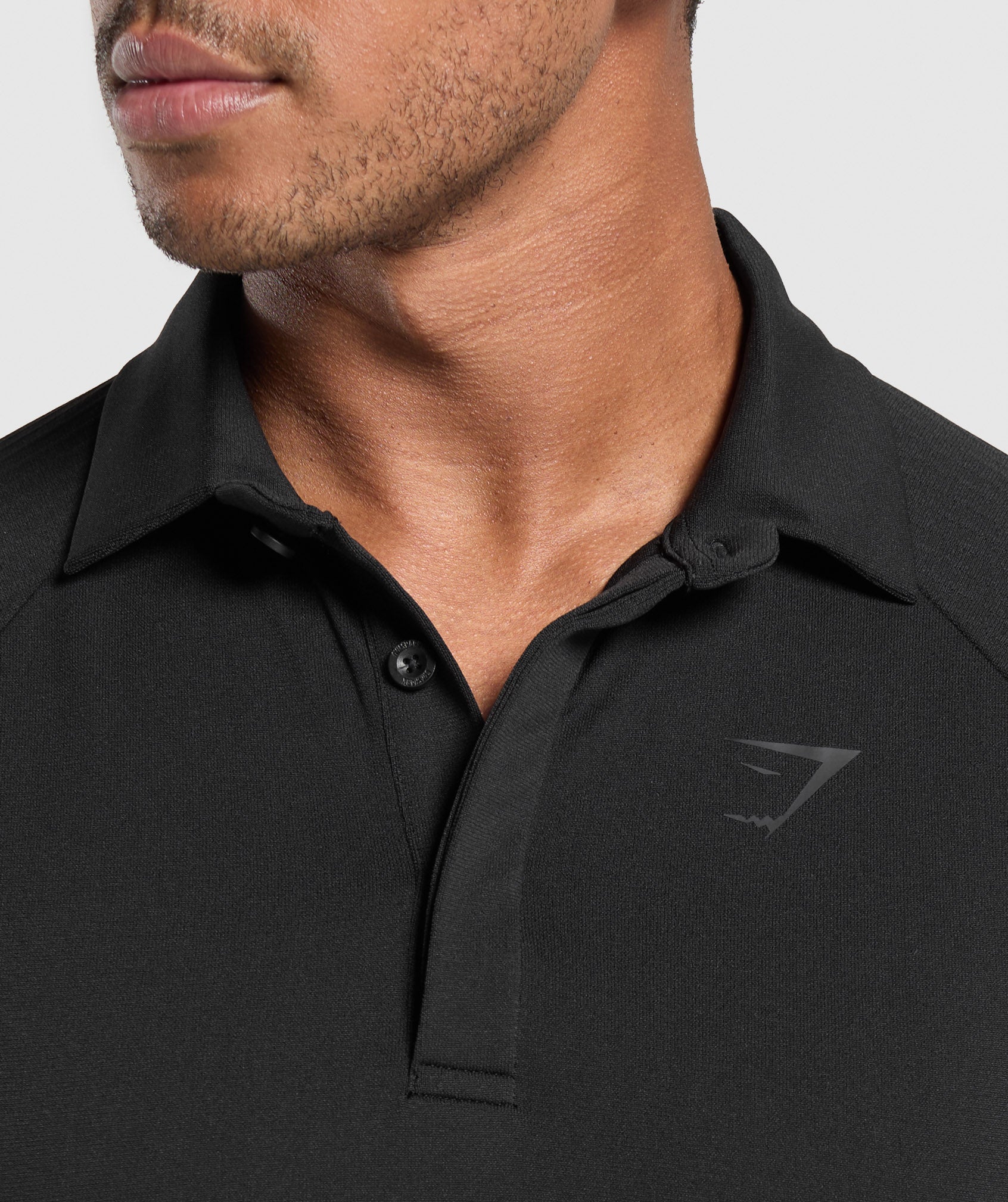 Seamless Polo Shirt - Black