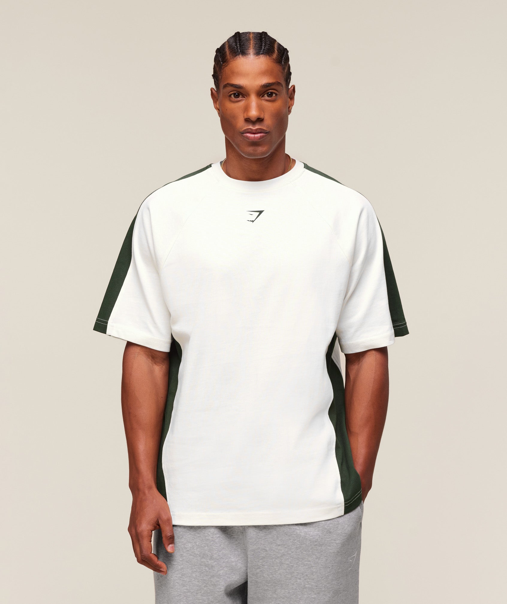 GSLC 66 T-Shirt - Soft White/Trail Green