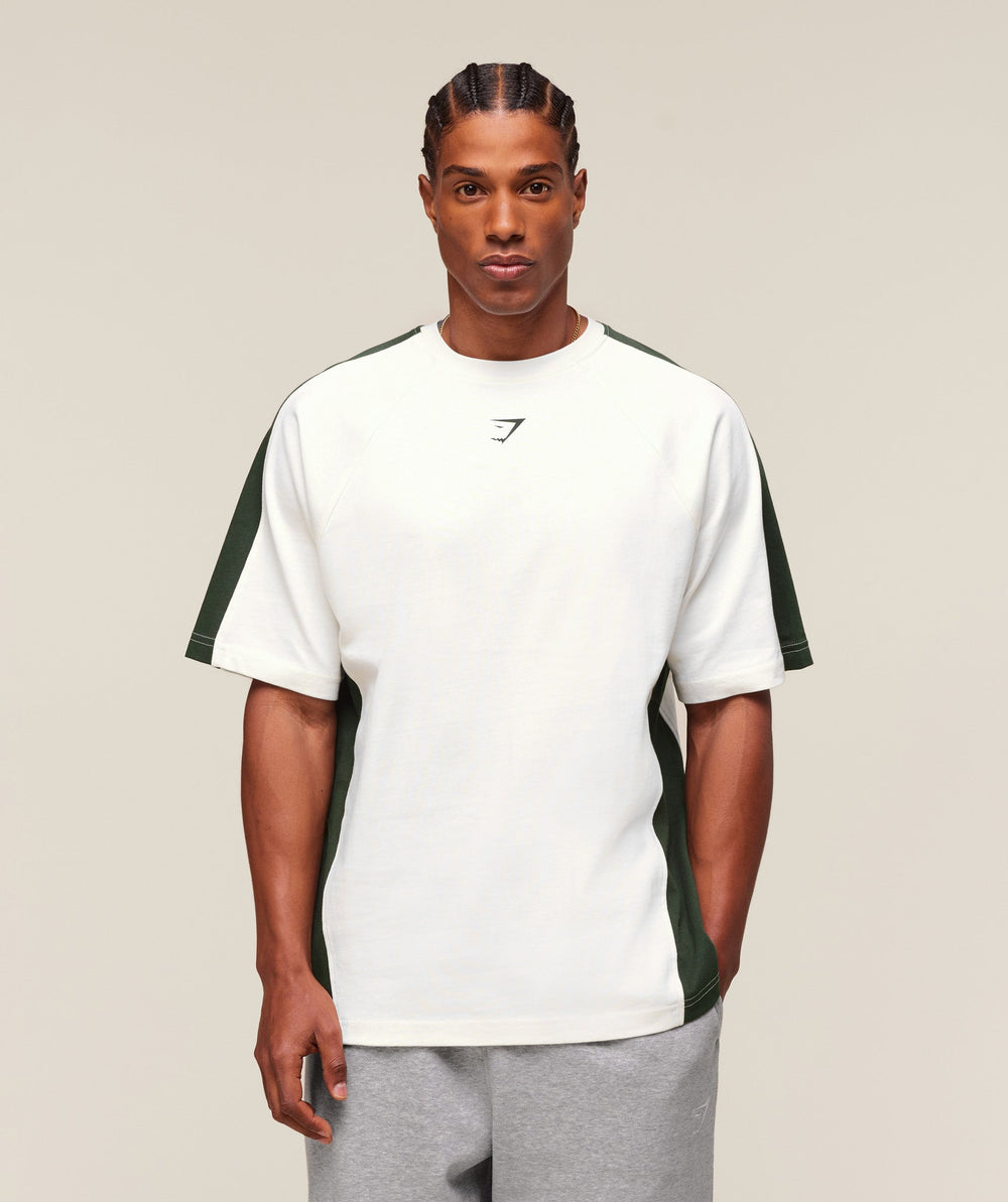 GSLC 66 T-Shirt - Soft White/Trail Green