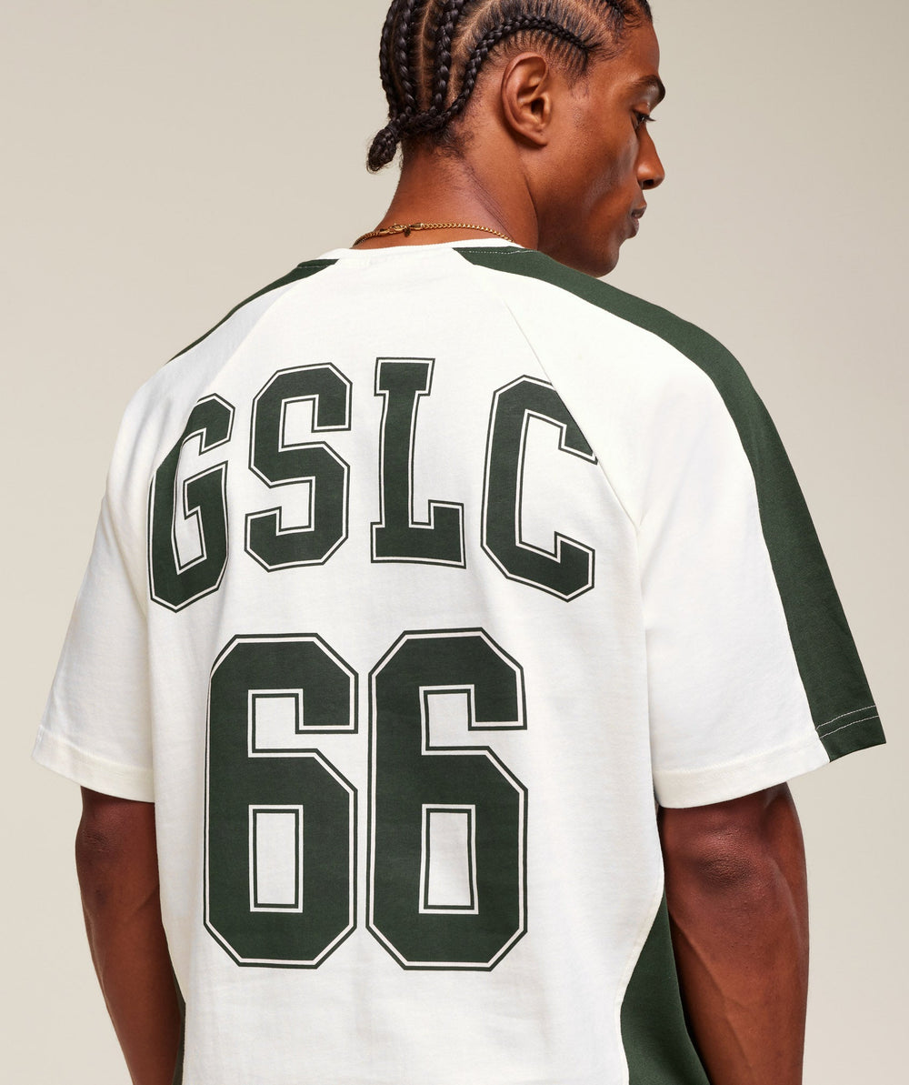 GSLC 66 T-Shirt - Soft White/Trail Green