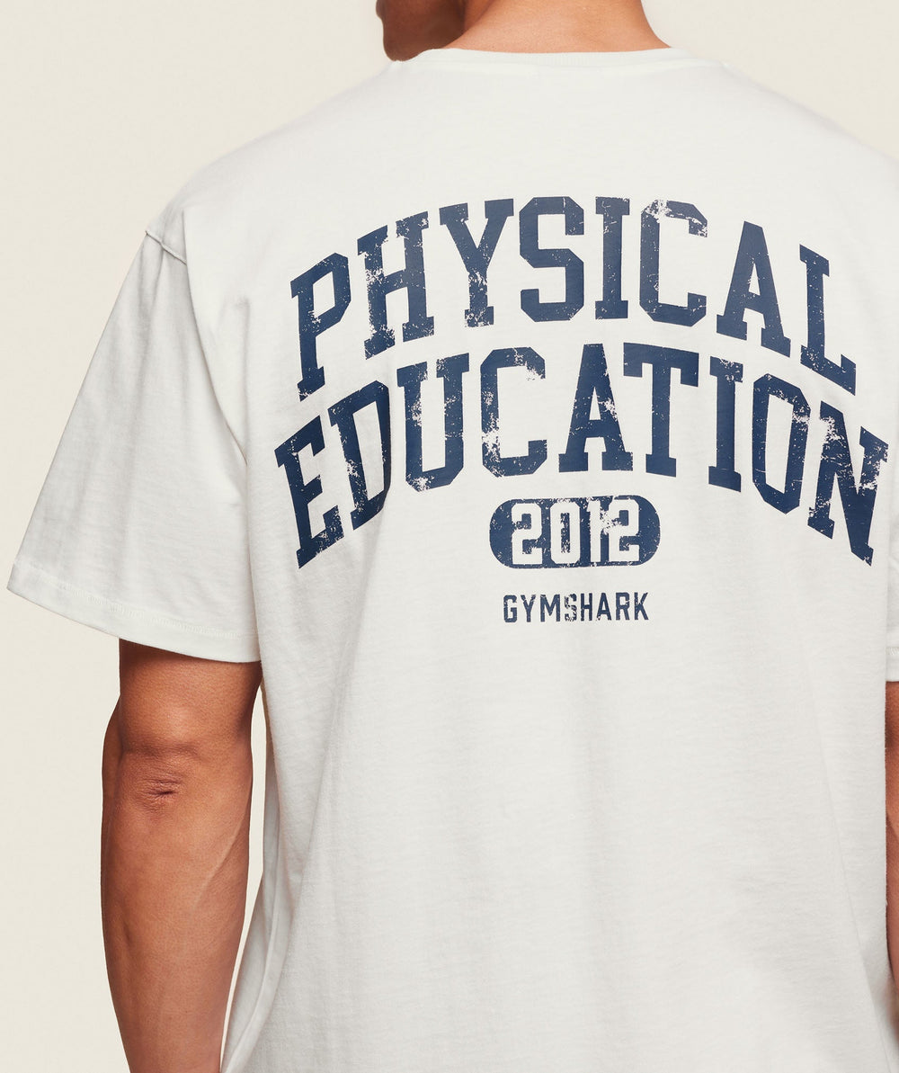 Phys Ed T-Shirt - Soft White