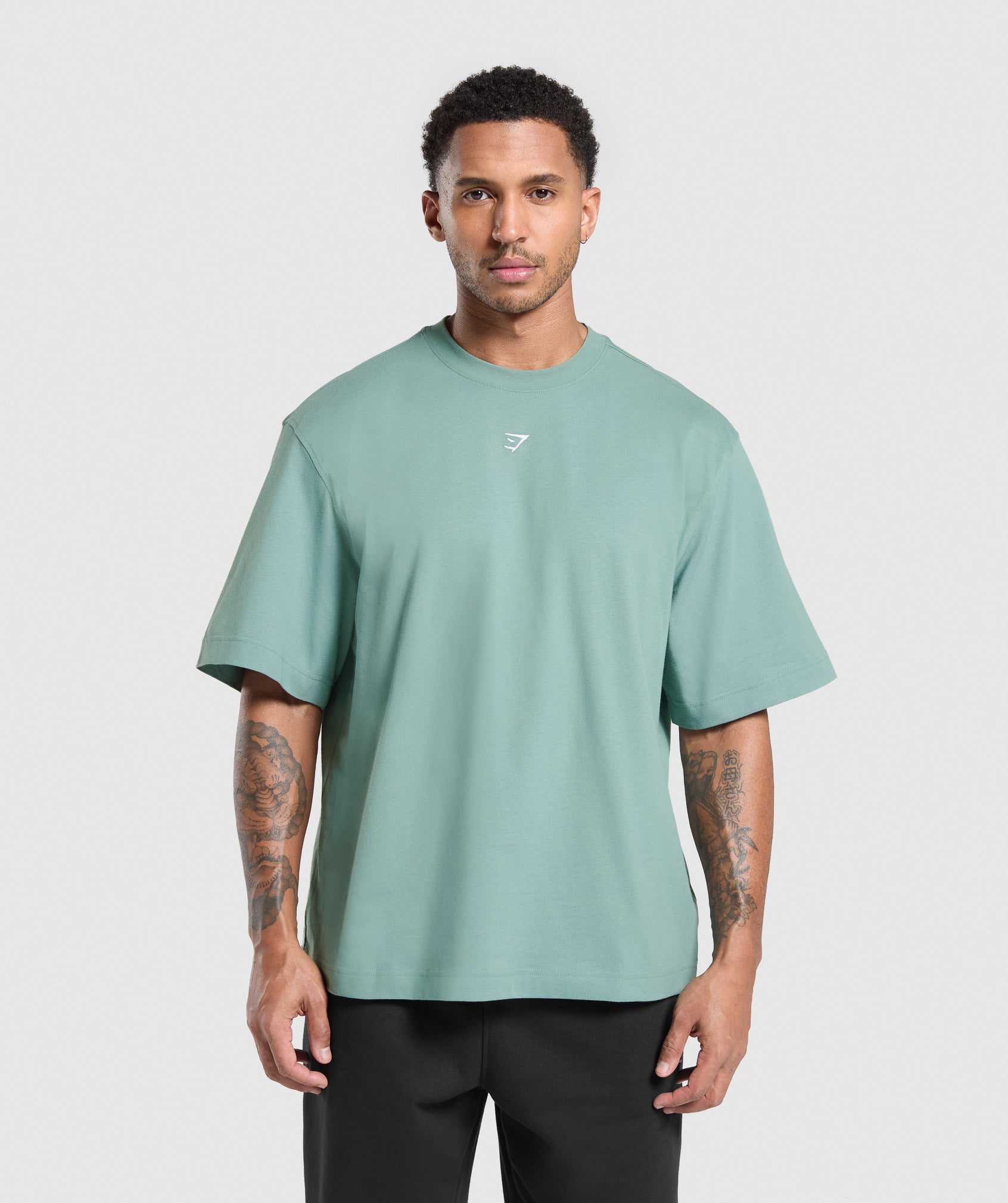 Rest Day Essentials Boxy T-Shirt - Celeste Blue