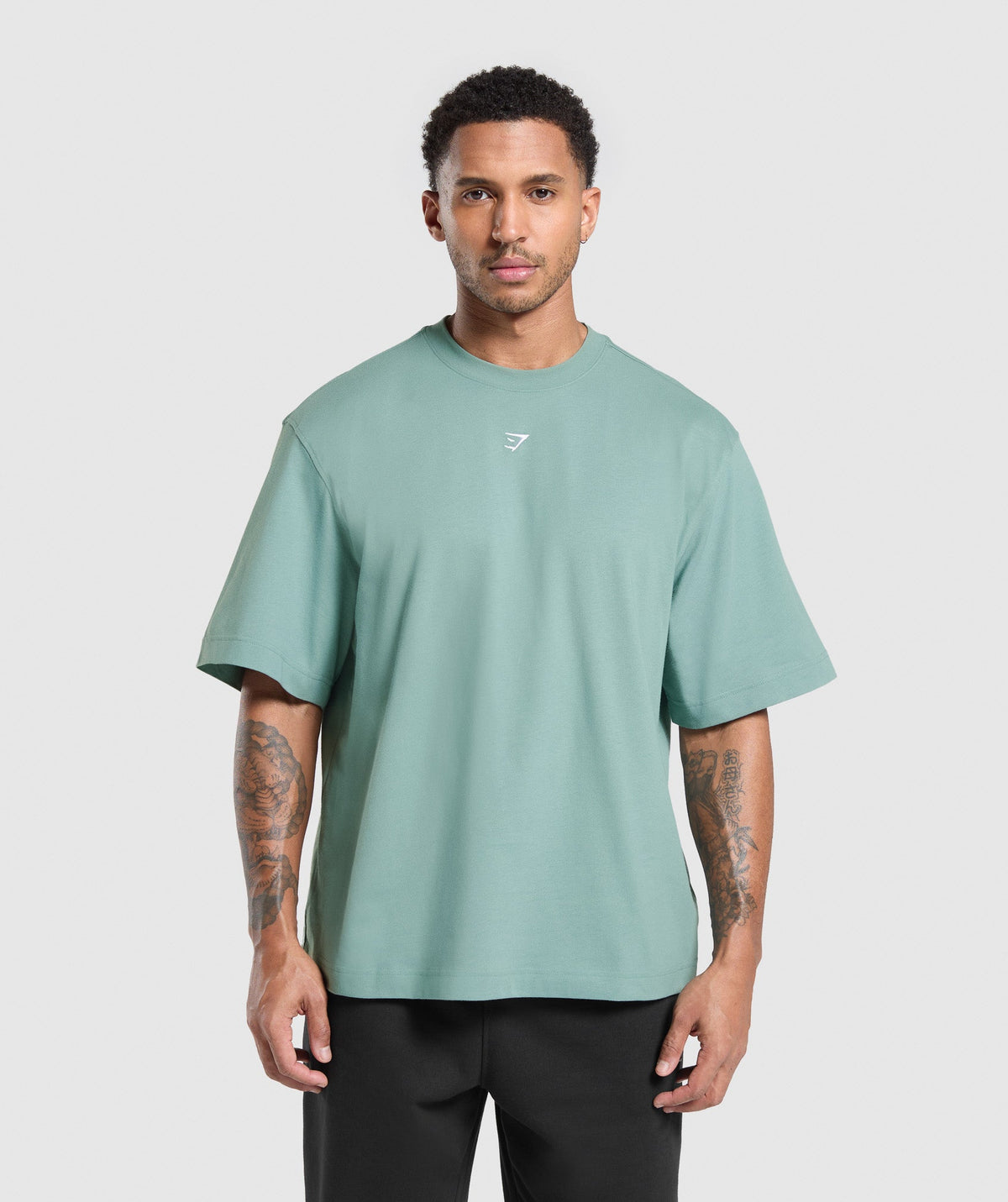 Rest Day Essentials Boxy T-Shirt - Celeste Blue