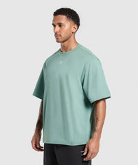 Rest Day Essentials Boxy T-Shirt - Celeste Blue
