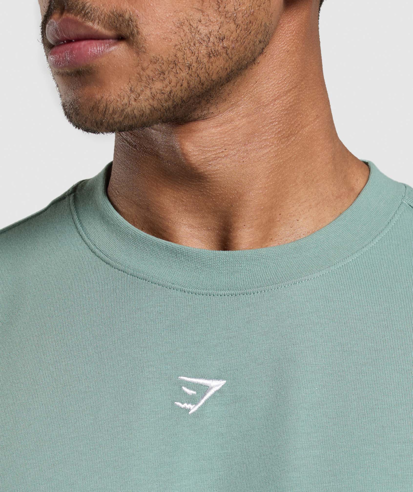 Rest Day Essentials Boxy T-Shirt - Celeste Blue
