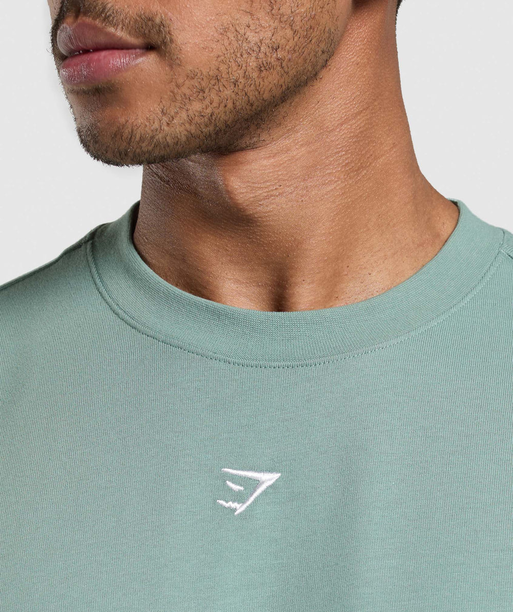 Rest Day Essentials Boxy T-Shirt - Celeste Blue