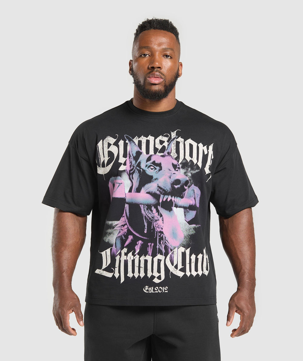Doberman Graphic T-Shirt - Black