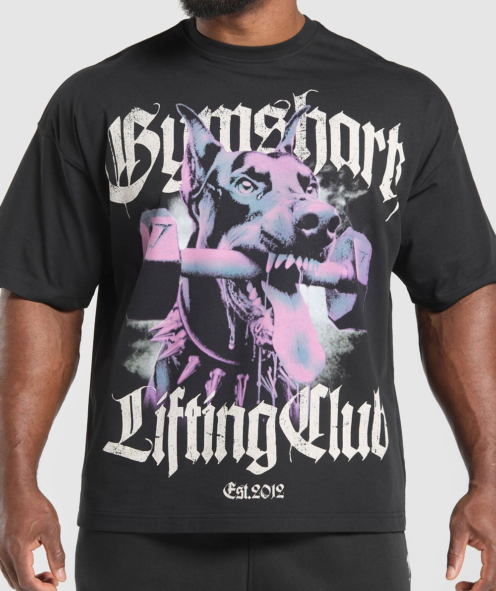 Doberman Graphic T-Shirt - Black