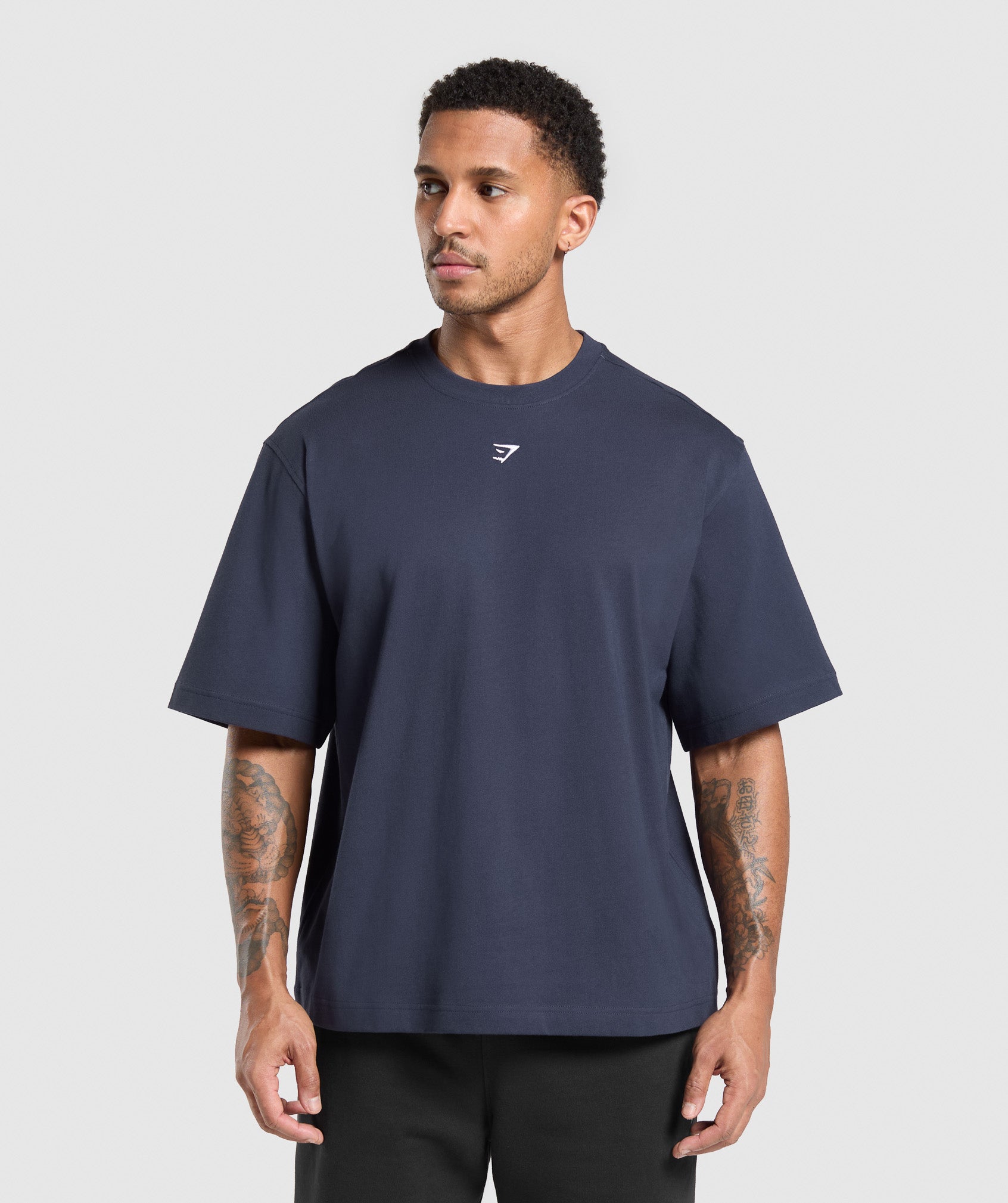 Rest Day Essentials Boxy T-Shirt - Heavy Blue