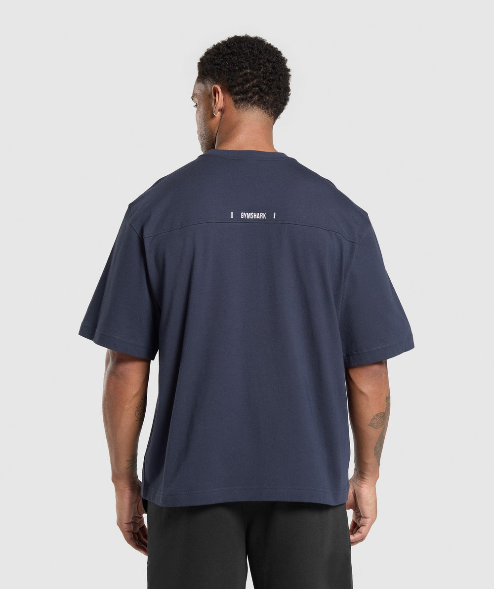 Rest Day Essentials Boxy T-Shirt - Heavy Blue