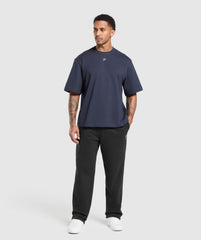 Rest Day Essentials Boxy T-Shirt - Heavy Blue